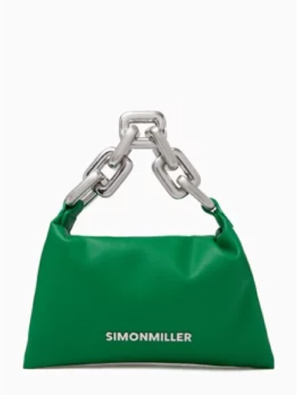Simon Miller Mini Linked Puffing Bag in Vegan Leather w/ orange duster